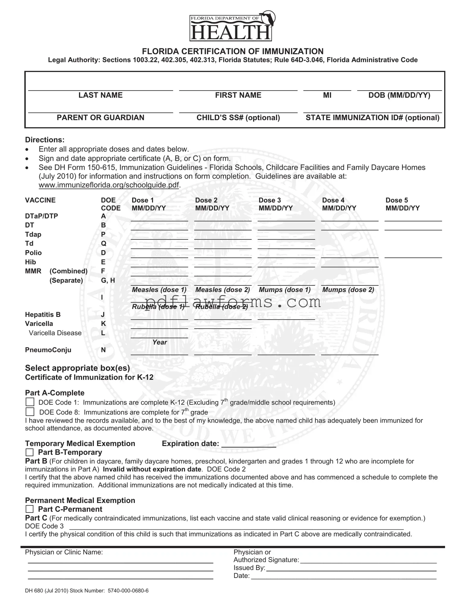 Fill Your 680 Template