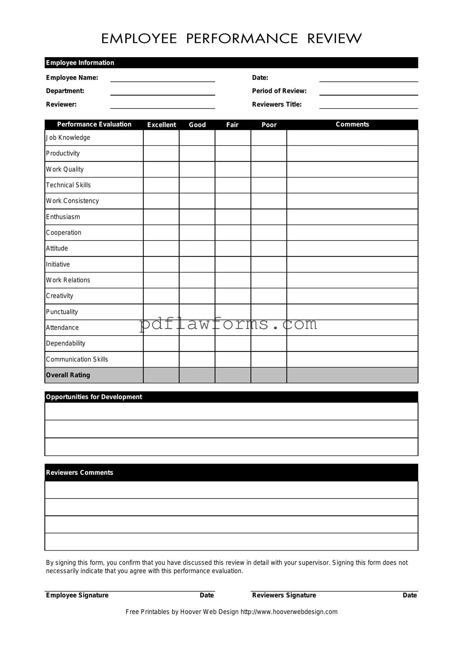 Fill Your Employee Template