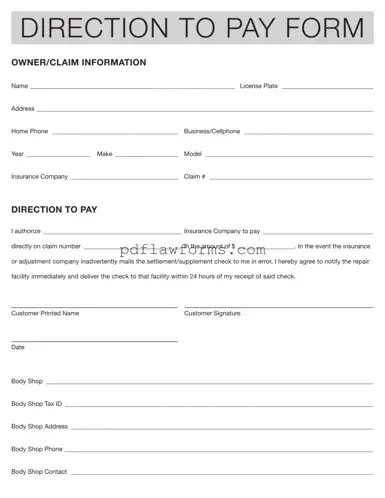 Fill Your Authorization And Direction Pay Template
