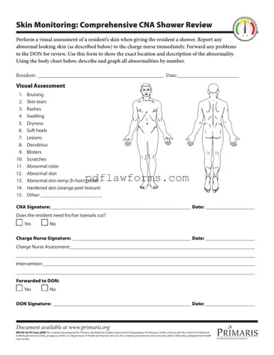 Fill Your Cna Shower Sheets Template