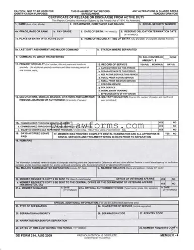 Fill Your Dd 214 Template
