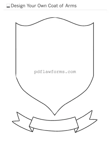 Fill Your Coat Of Arms Template