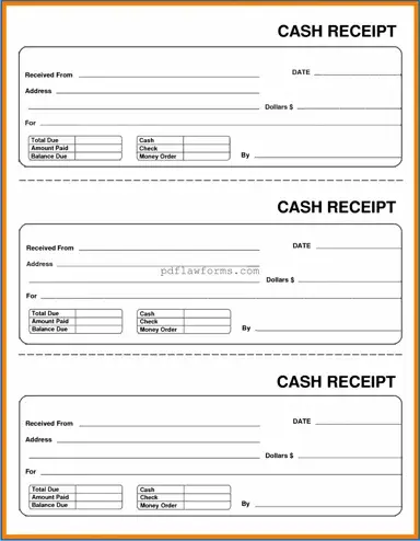 Fill Your Cash Receipt Template