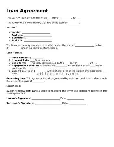 Official Loan Agreement Form