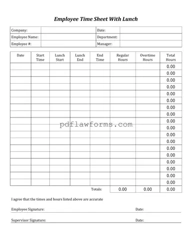 Fill Your Time Card Template